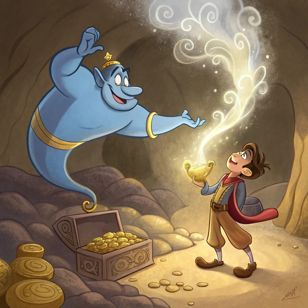 2. Казка про Аладдіна і чарівну лампу