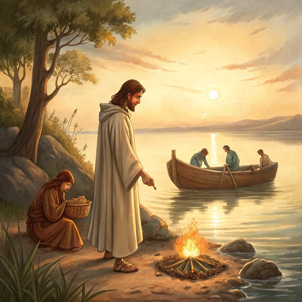 Біблійна історія: Сніданок на березі