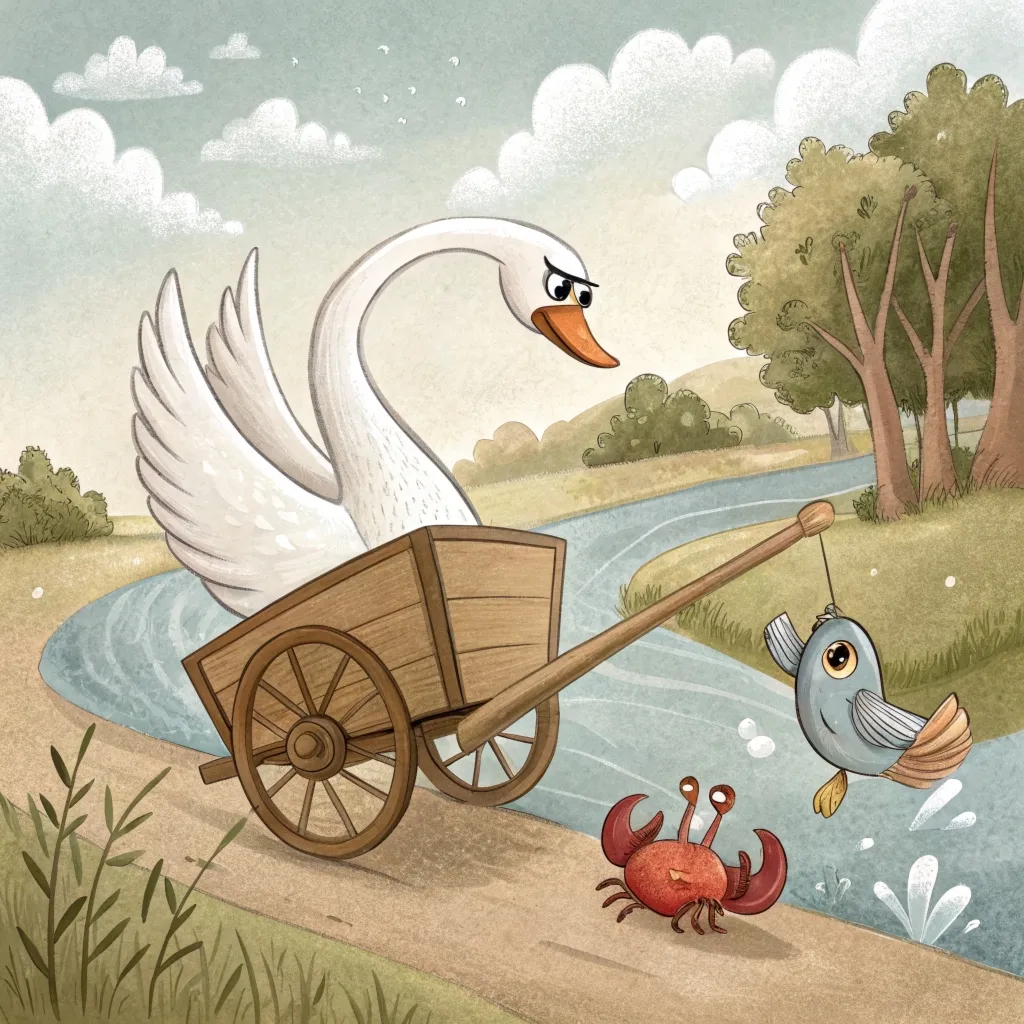 Лебідь, щука і рак