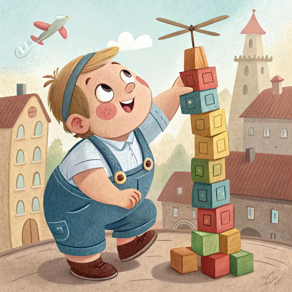 2. Малий і Карлсон - Карлсон будує вежу