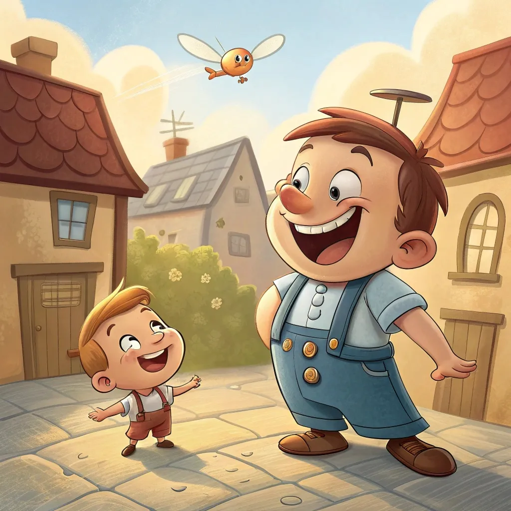 3. Малий і Карлсон - Карлсон грається в намета