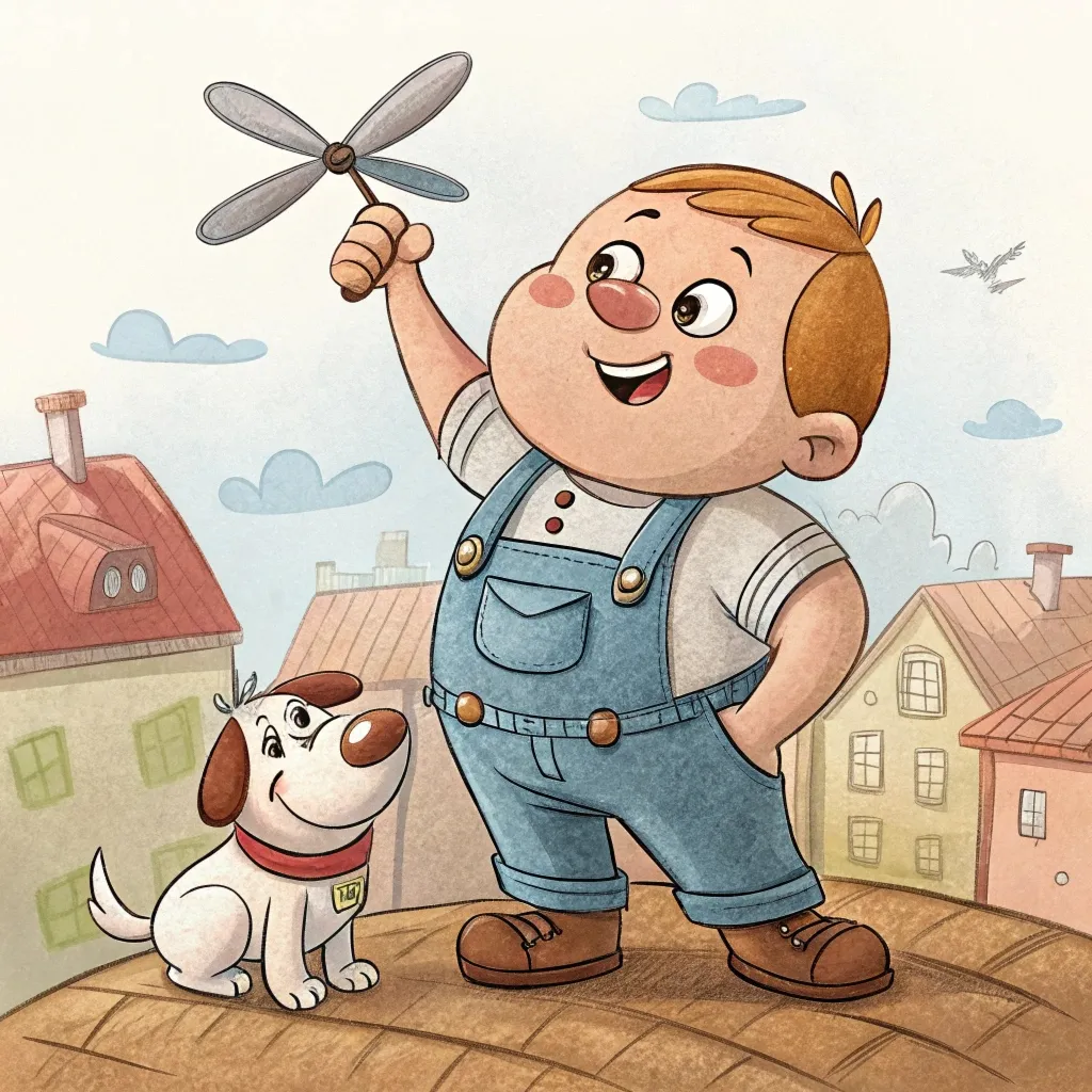 7. Малий і Карлсон - Карлсон виступає з ученим собакою Альбергом