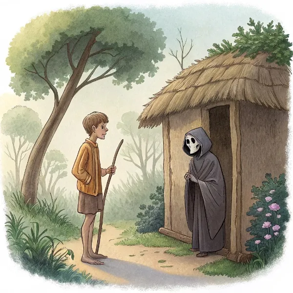 Бідний чоловік і смерть