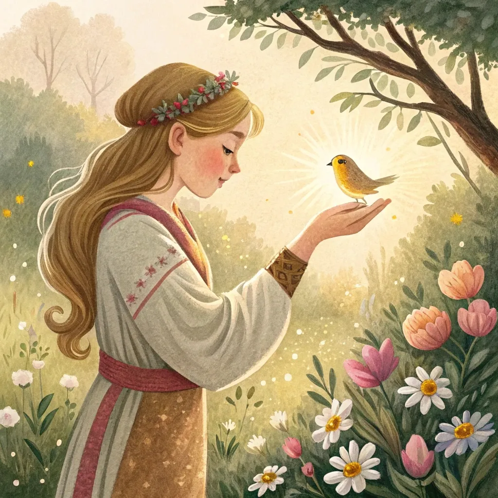 Чарівниця Ольга і зачарована пташка