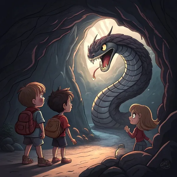 Чорт-змій і запродані діти