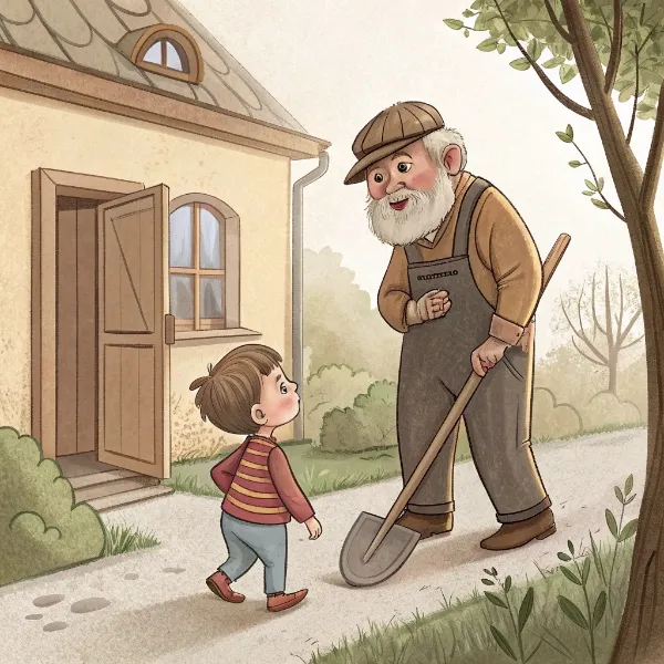 До діда Федора по лопату