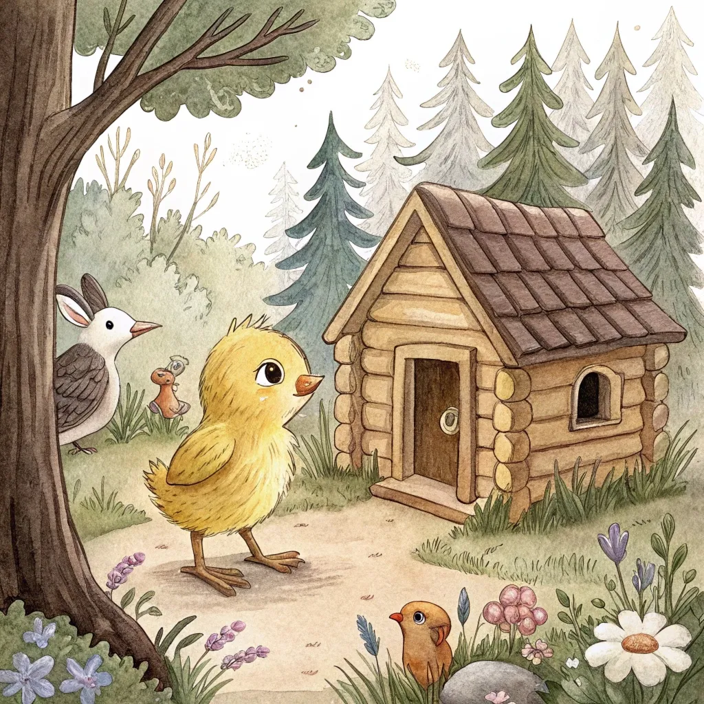 Гарна хатка у курчатка