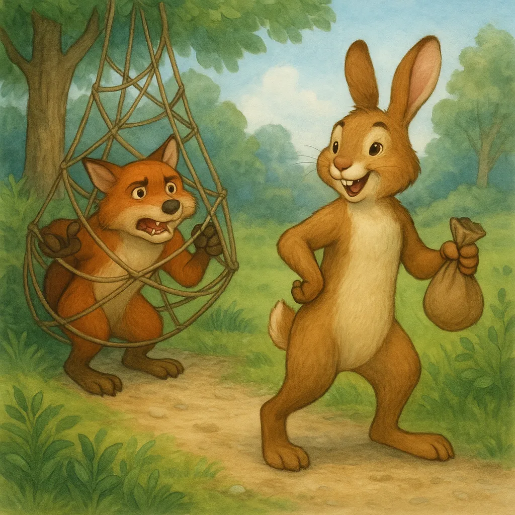 Як Братчик Лис полював, а здобич дісталася Братчику Кролику