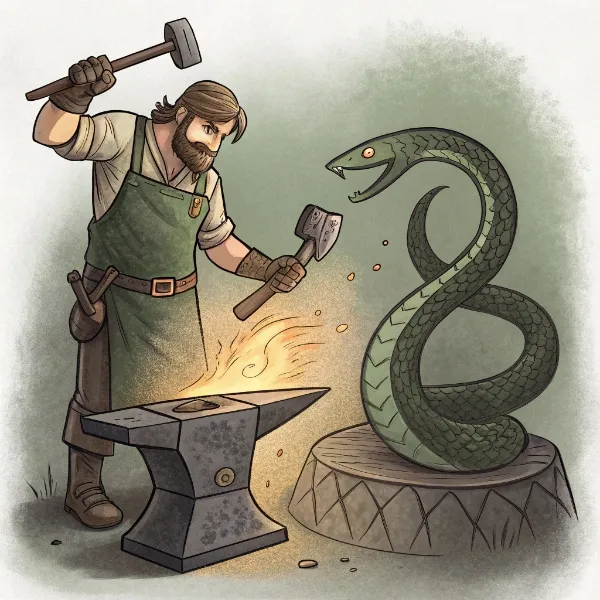 Як коваль переміг змія