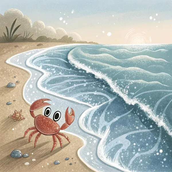 Як краб грався морем