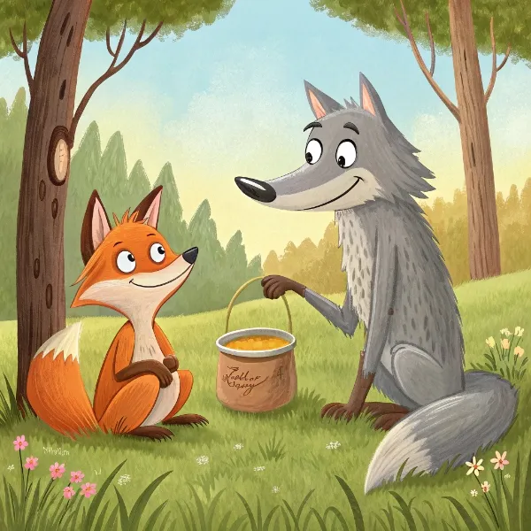 Як лис показав вовкові масло