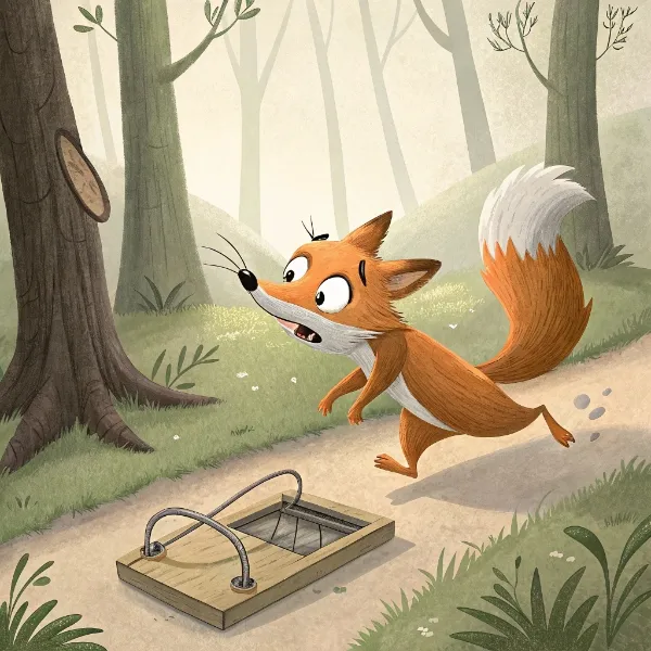 Як лисиця сама себе перехитрила