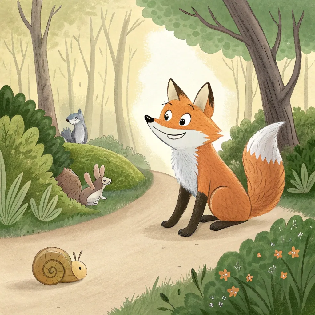 Як слимак з лисом змагався