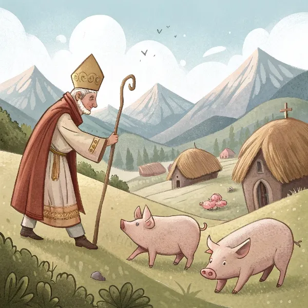 Як владика пас гуцулових свиней