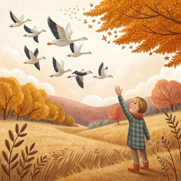 Як восени відлітали гуси