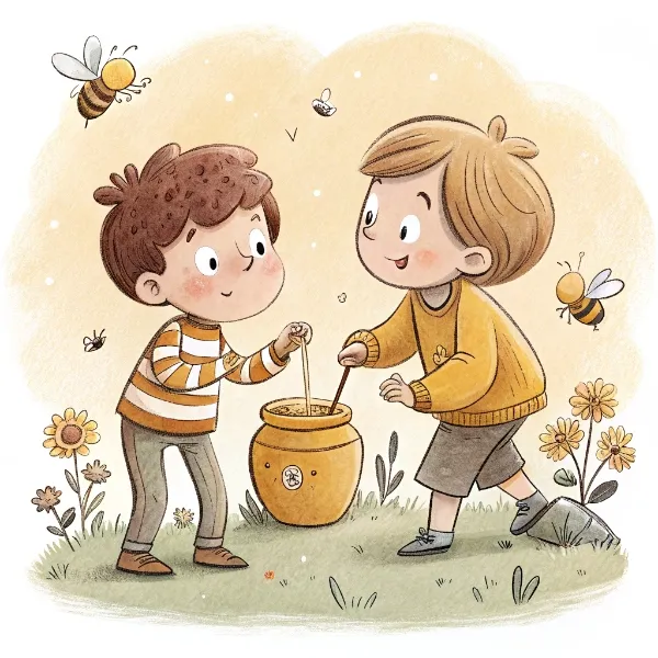 Як хлопці мед поїли