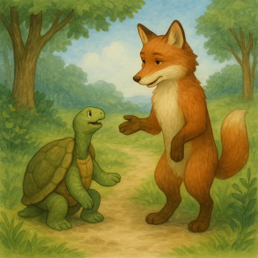 Як зустрілися Братчик Лис і Братчик Черепаха