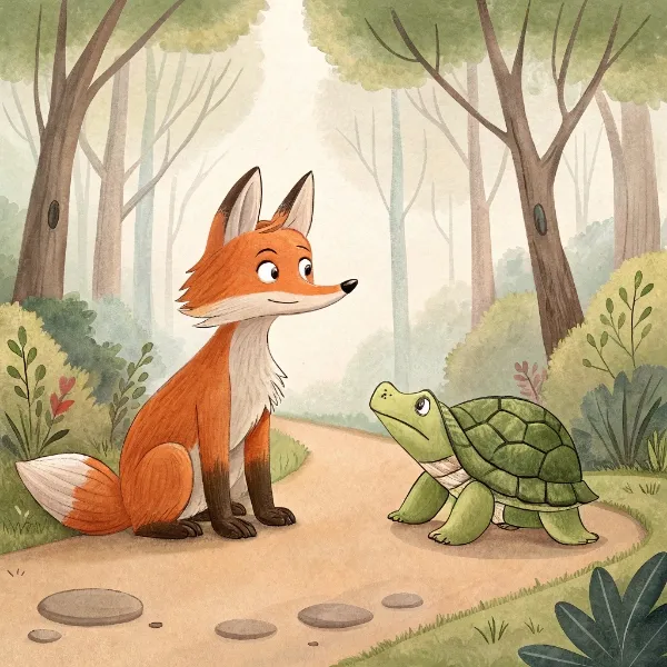 Як зустрілися Братчик Лис і Братчик Черепаха