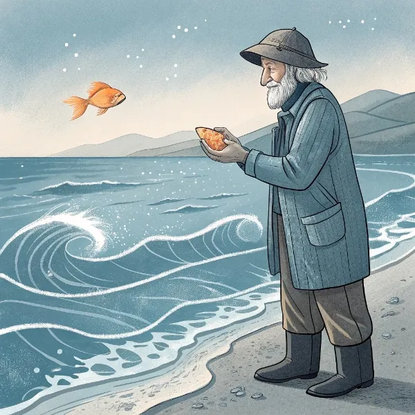 Казка про рибалку та золоту рибку