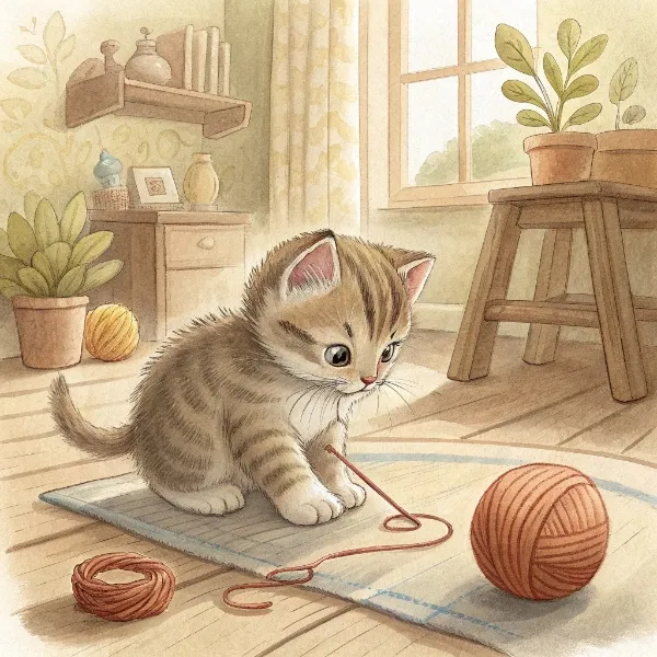 Кошеня і голка