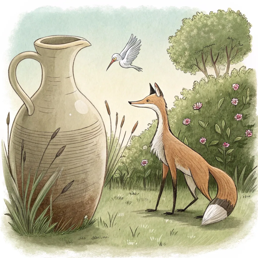 Лисичка та журавель