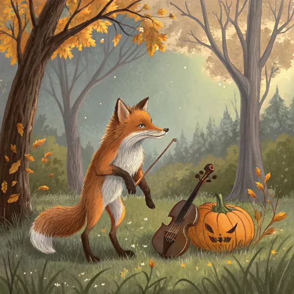 Лисичка, тиковка, скрипка та капкан