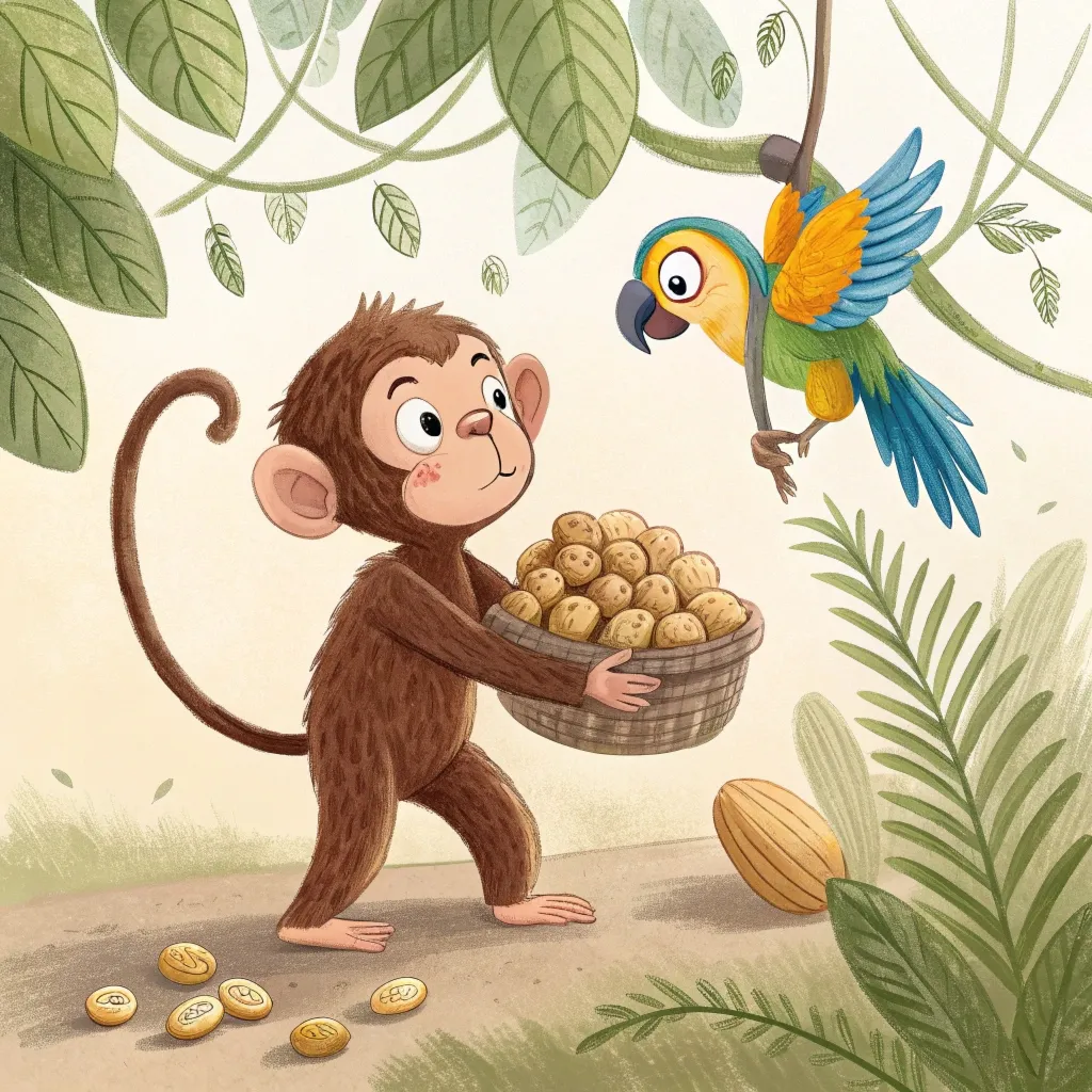 Мавпочка і горіхи