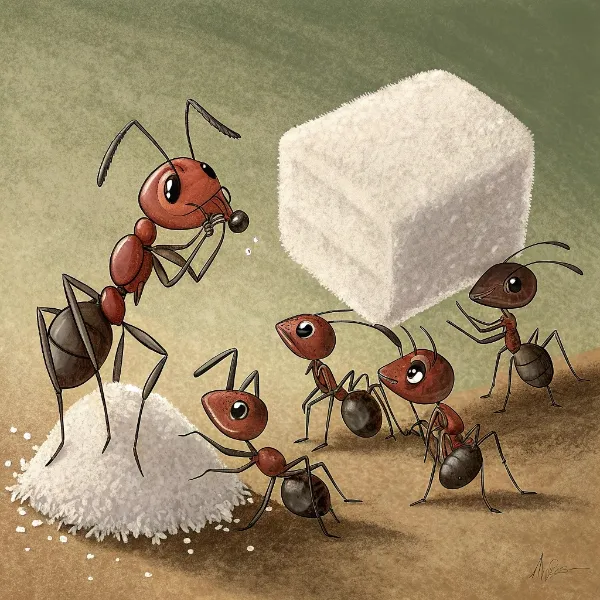 Мурашка і цукор