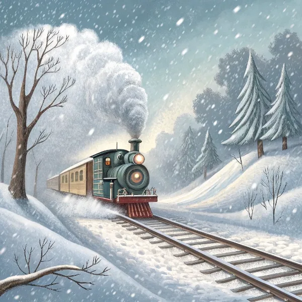 Потяг Силач і сніг