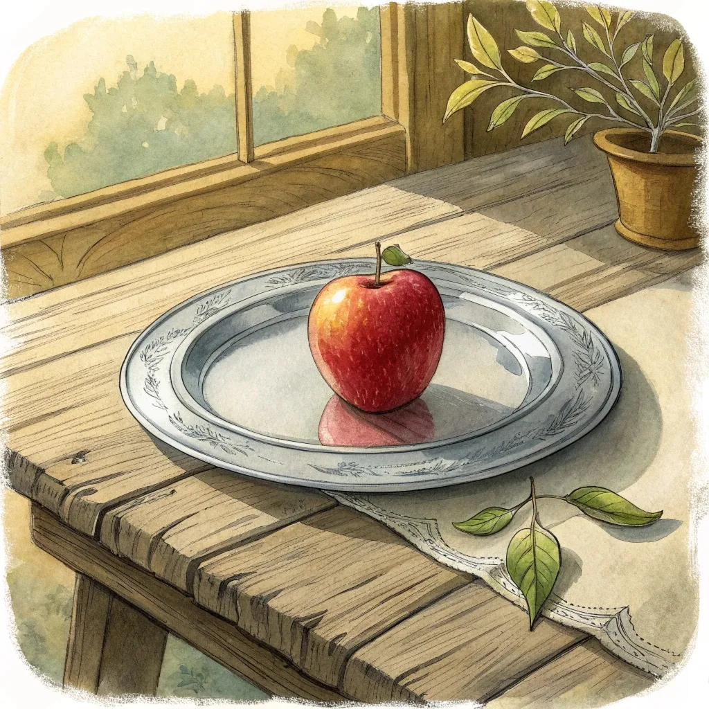 Про срібне блюдечко і наливне яблучко