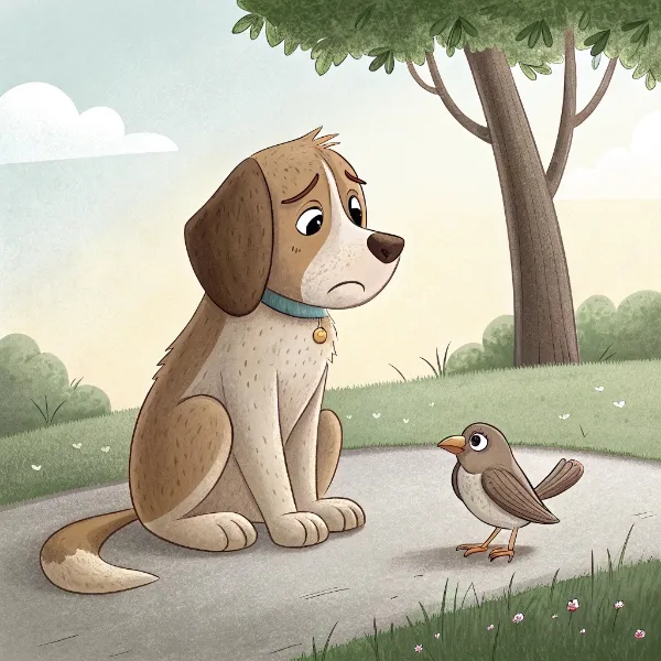 Собака та горобець