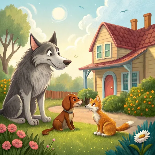 Вовк, собака та кіт