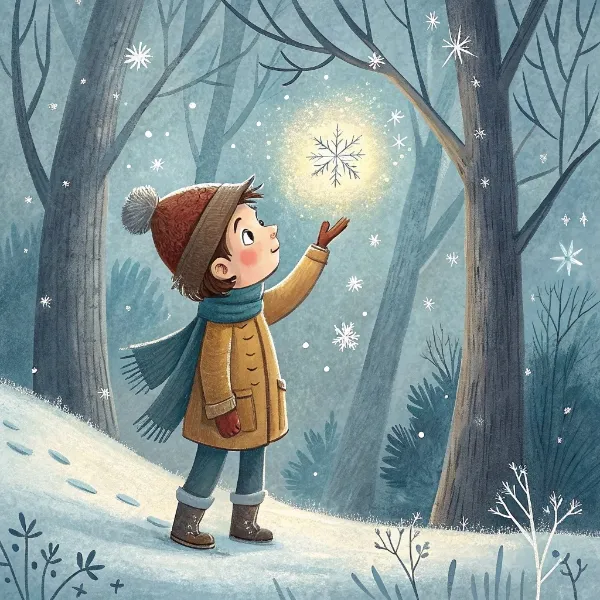 Хлопчик і сніжинка