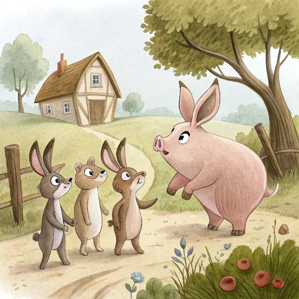 Зайчата і Свиня