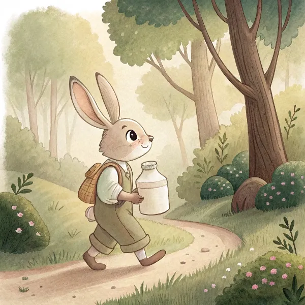 Зайчик і глечик молока
